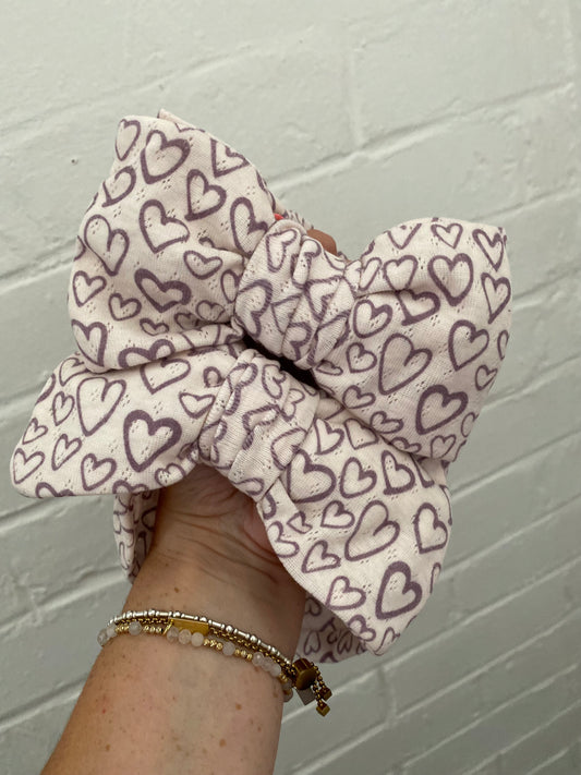 Hearts Oversized Topknot