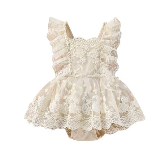Vintage Style Lace Romper