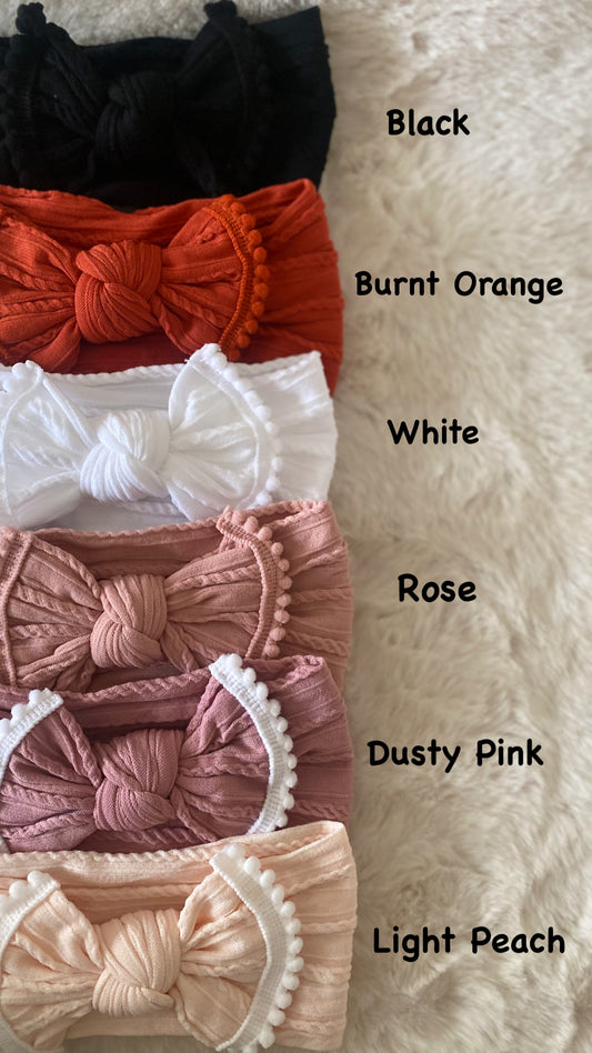 Pom Pom Trim Headband