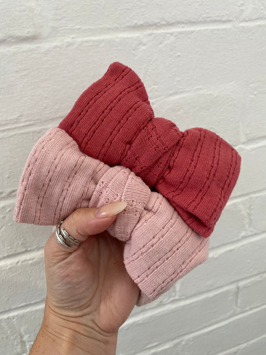 Pointelle Oversized Topknot