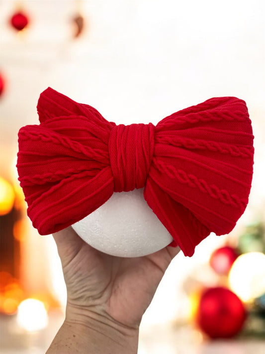 Oversized Headband - Red