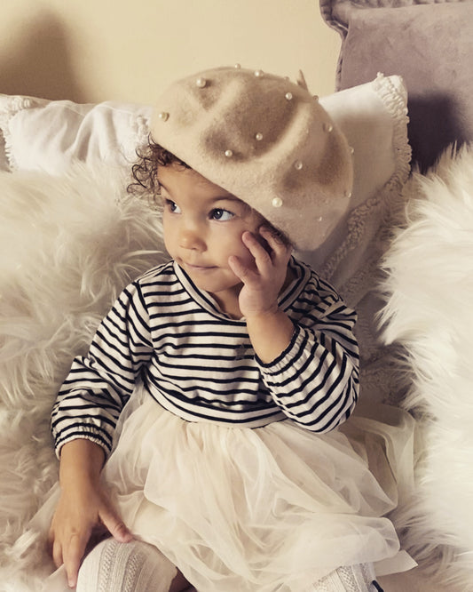 Pearla Beret - Oyster