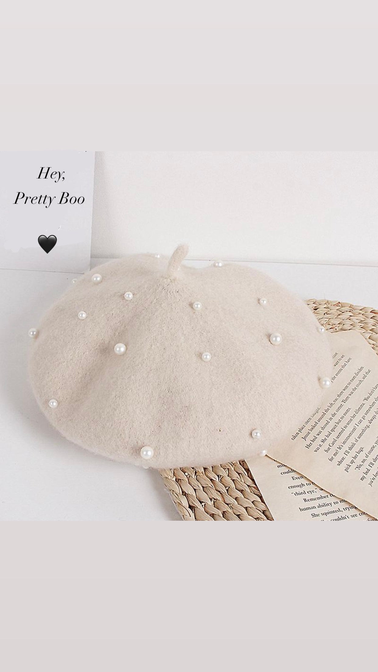 Pearla Beret - Oyster