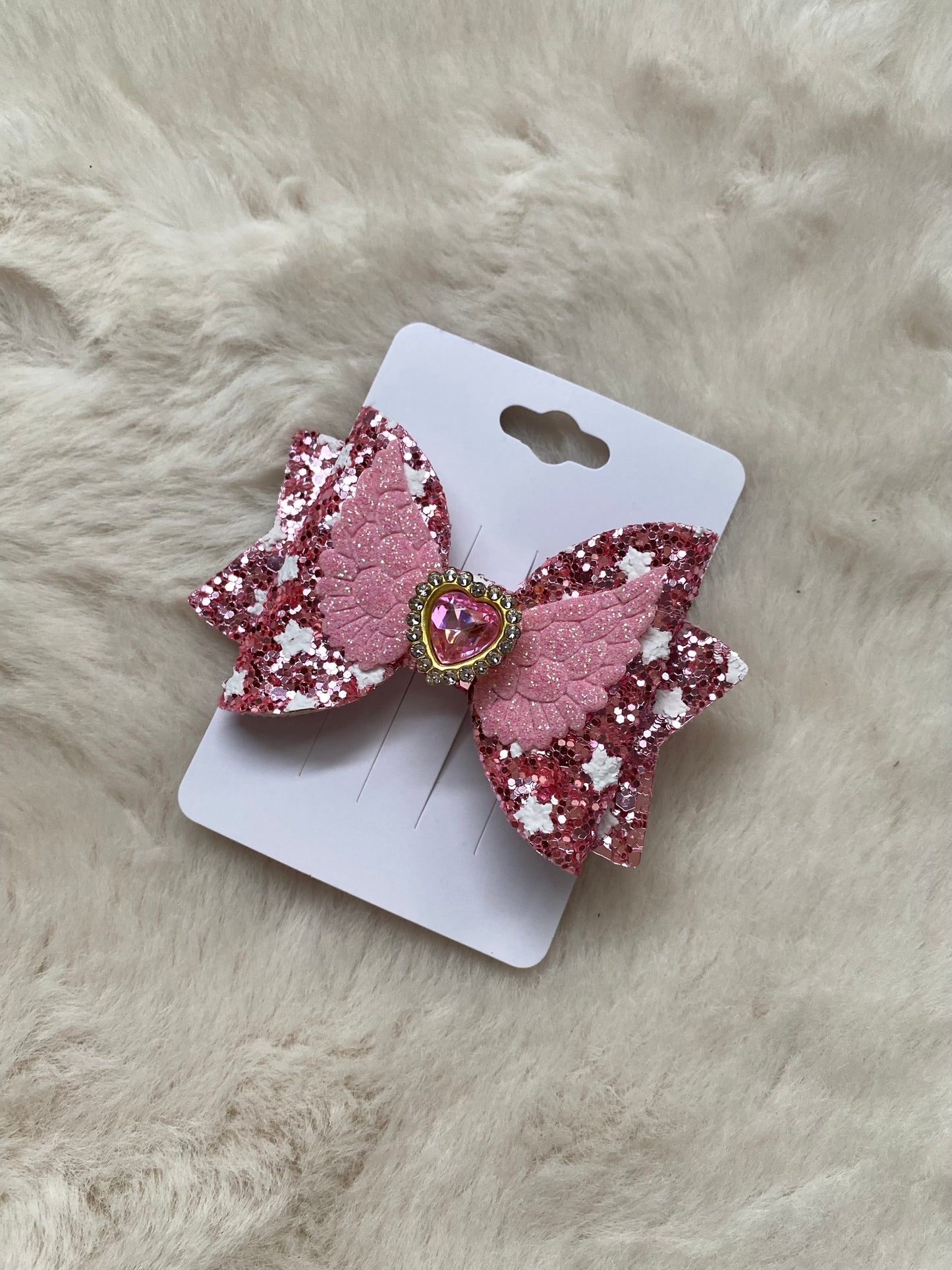 Glittering Heart Clip