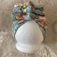 Triple Knot Turban - Mint Floral