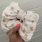 Ditsy Peach Oversized Topknot