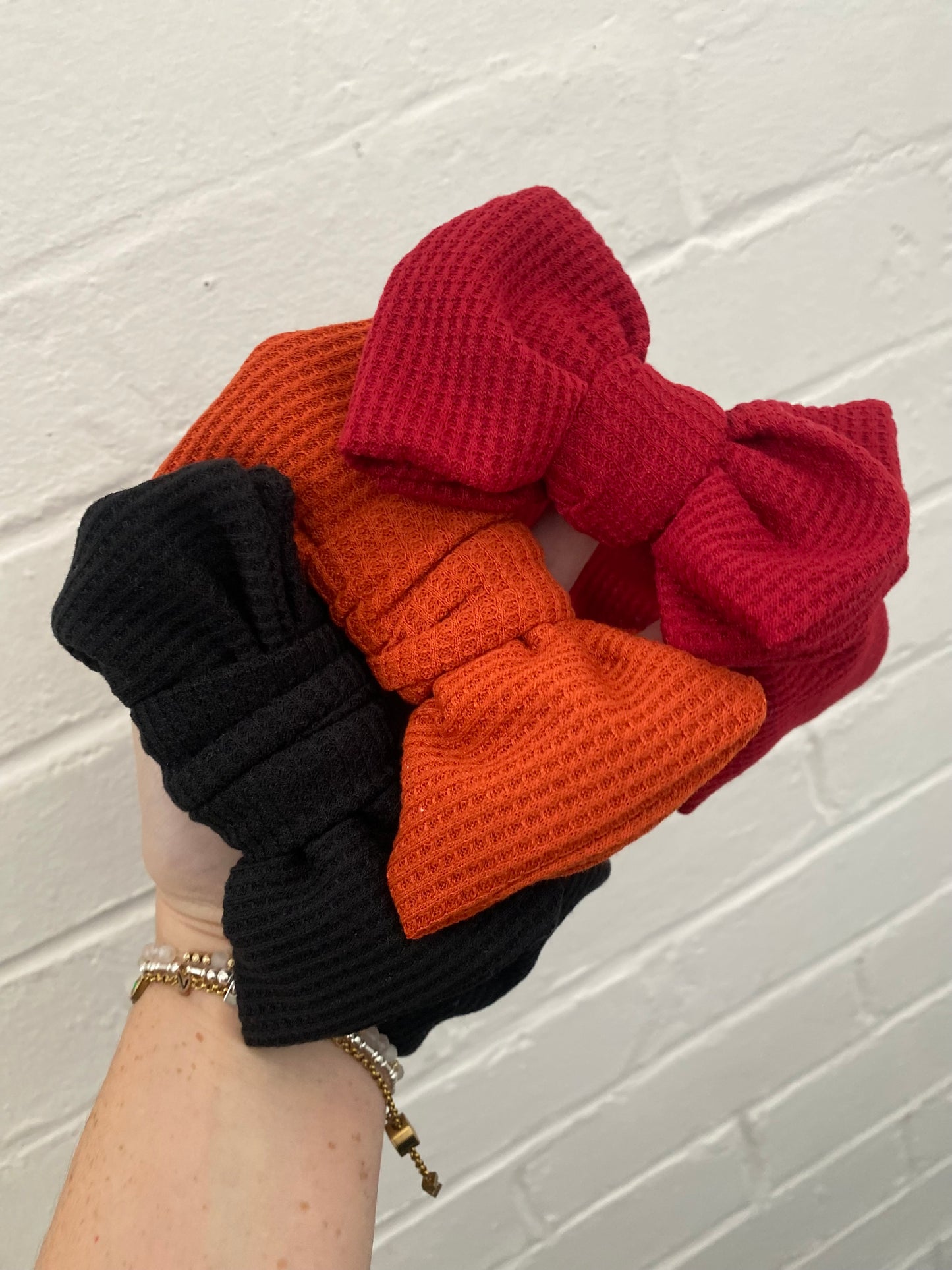 Oversized Waffle Topknot