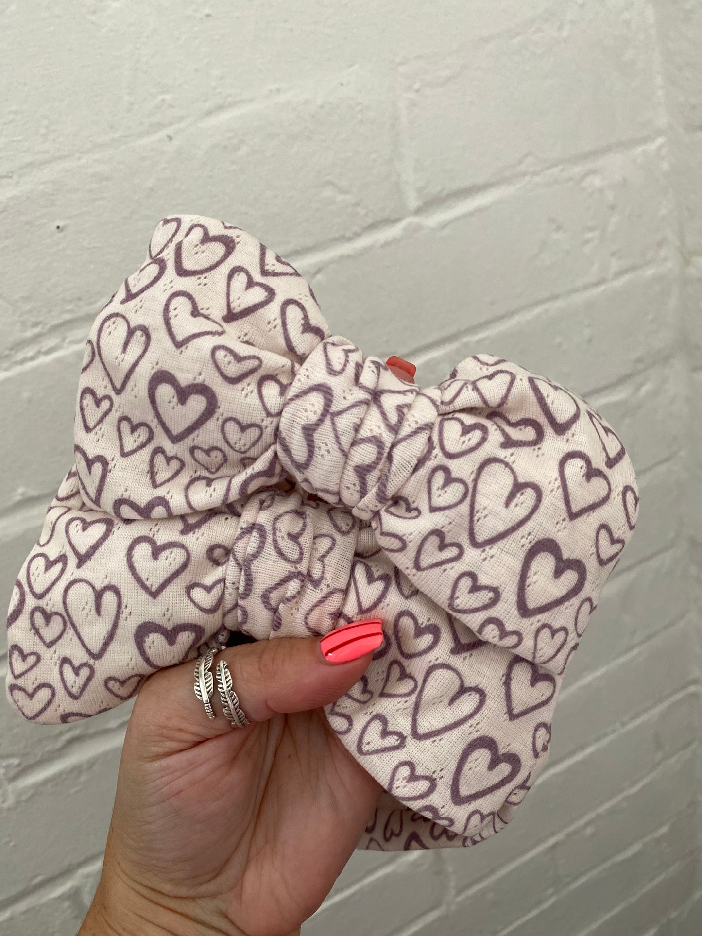 Hearts Oversized Topknot