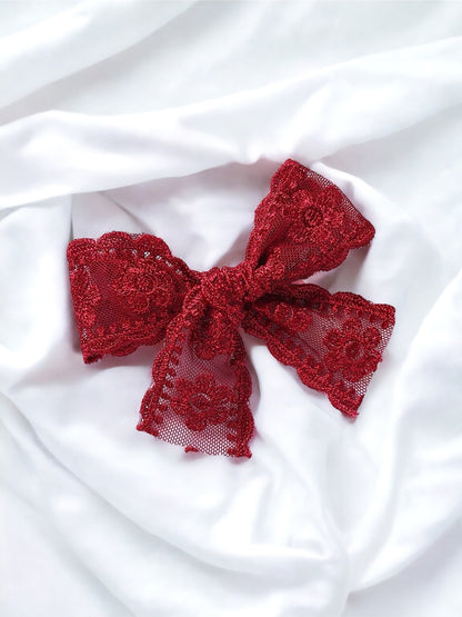 Flower Lace Bow
