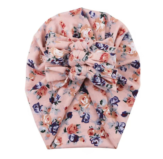 Triple Knot Turban - Pink Floral