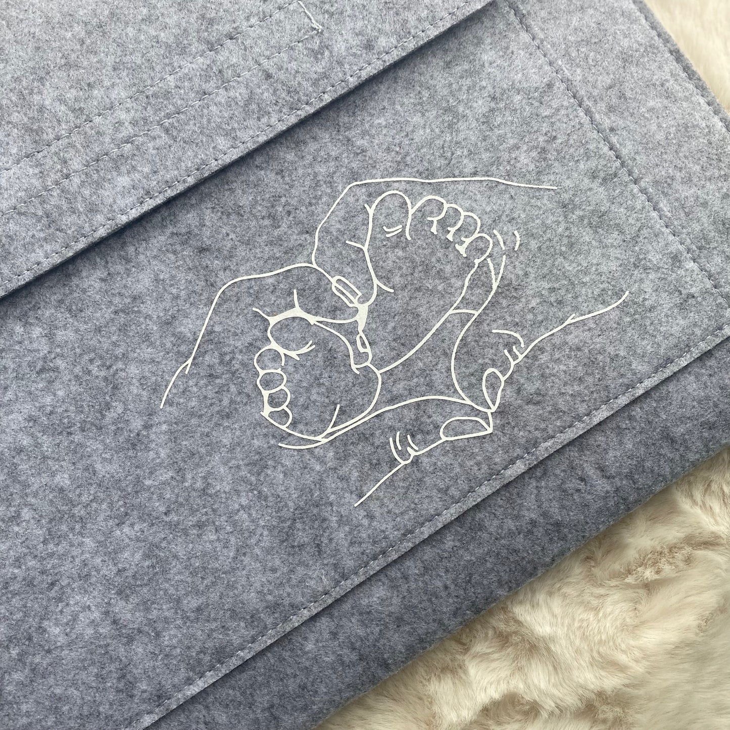 Felt Pregnancy/Maternity Document Folder