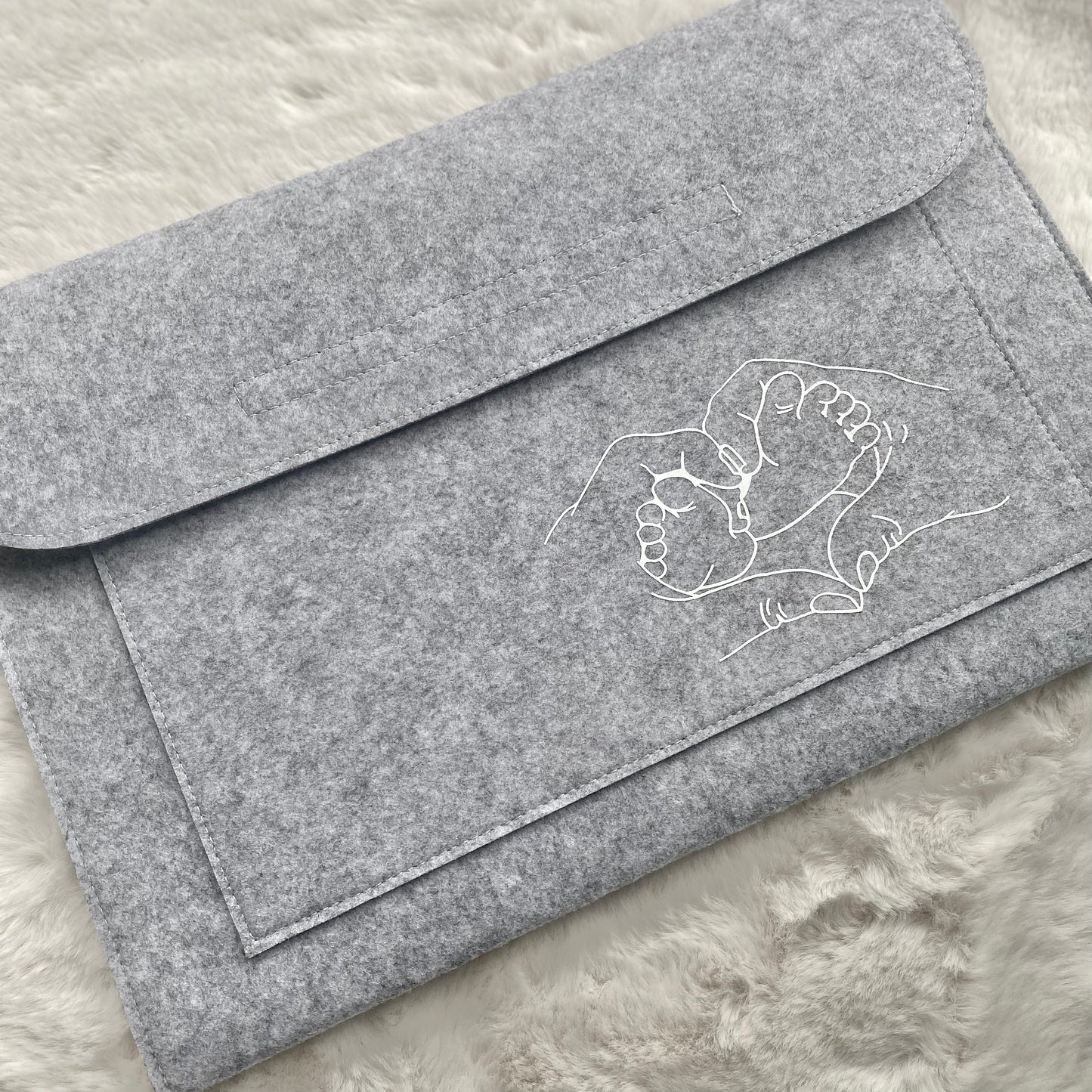 Felt Pregnancy/Maternity Document Folder